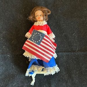 Betsy Ross American Flag Collectible Vintage Doll